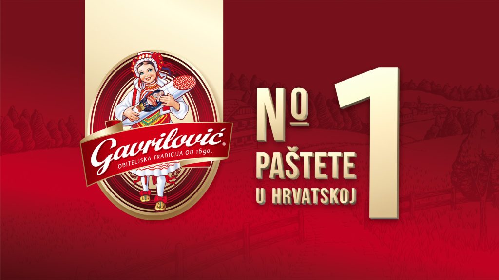 Gavrilović – broj 1 u kategoriji Pašteta u Hrvatskoj