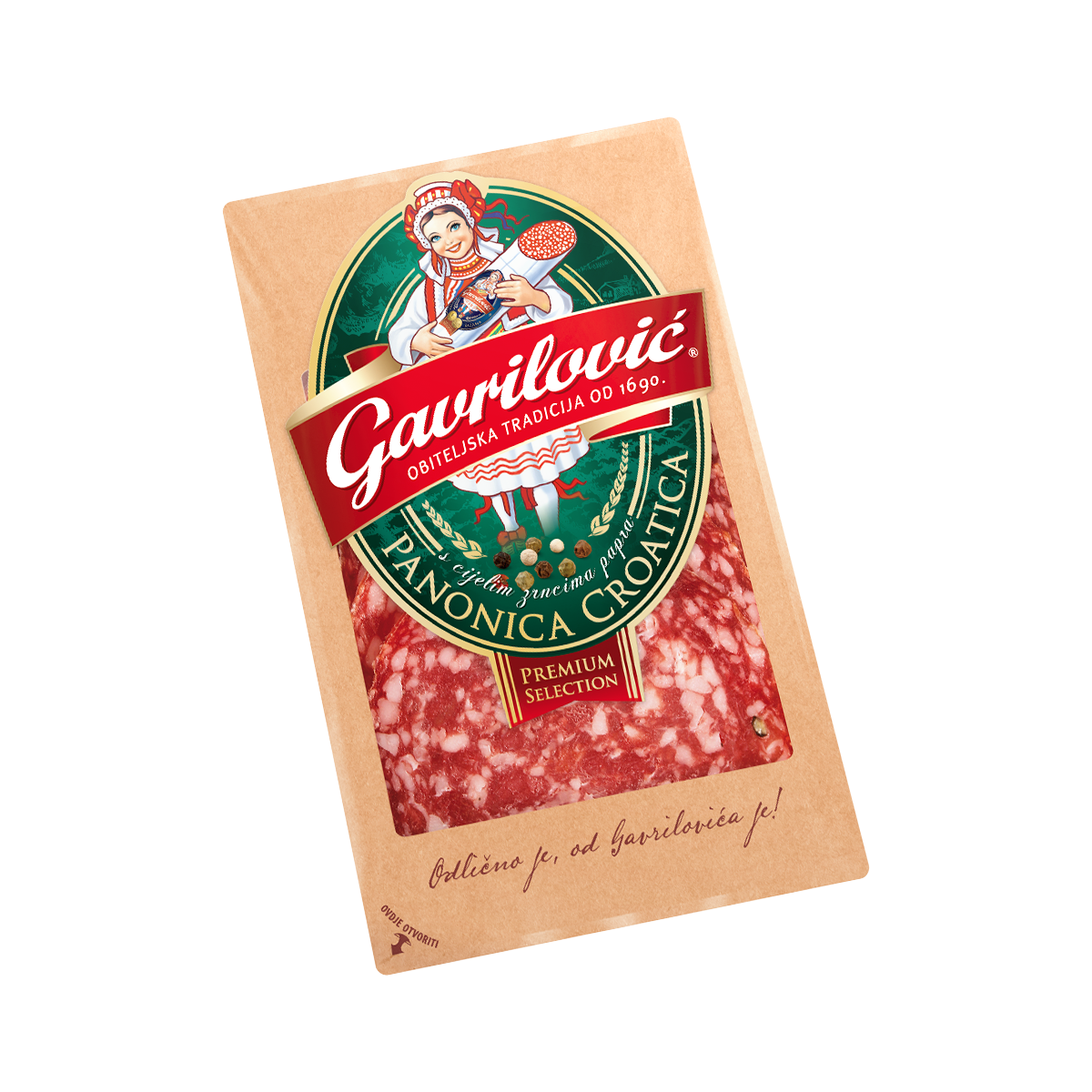 Panonica Croatica s paprom naresci 80g