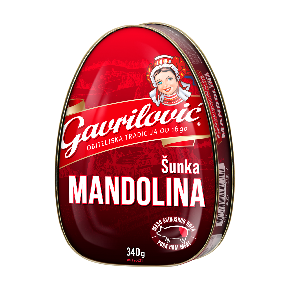 Šunka mandolina 340g